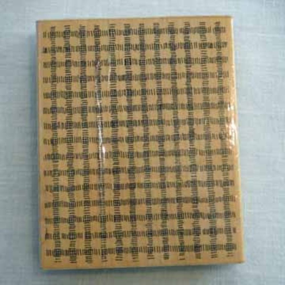 Stitched Plaid Background Stamp